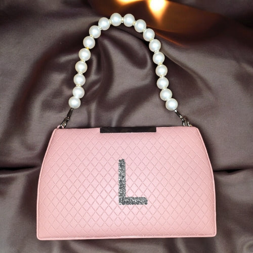 Trendily Customized Crystal Alphabet Slingbag For Women