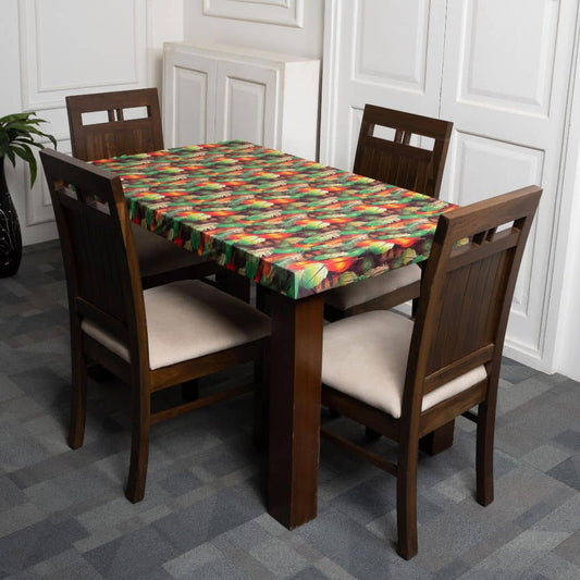 Trendily Premium Waterproof Matching Only Table Cover - Multicolor 3D Leaf (TC-018)