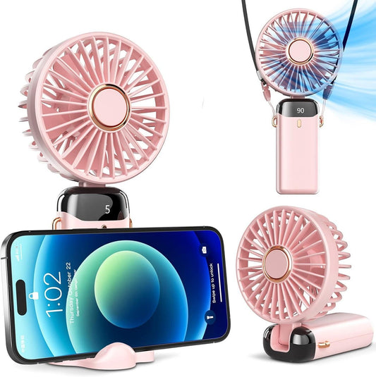 Portable Handheld Fan, Battery Operated Fan with LED Display ( Electronics )