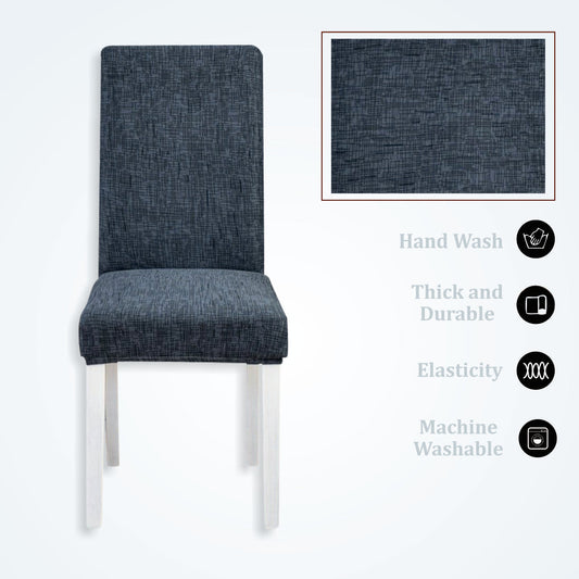 Trendily Premium Waterproof Matching Chair & Table Combo Dark Blue - (TCC-030)