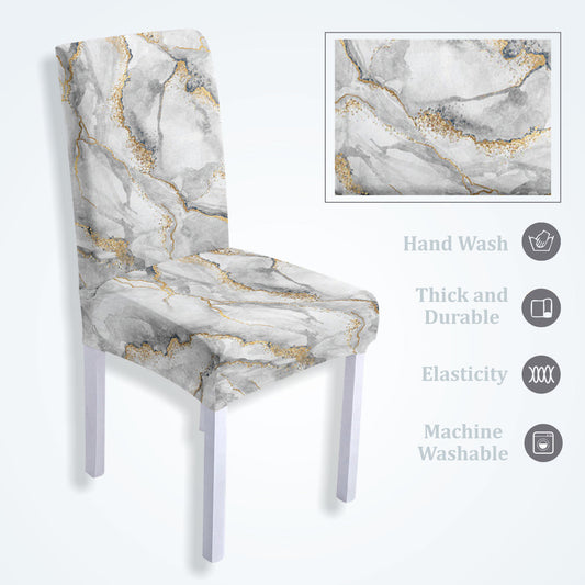 Trendily Premium Waterproof Matching Chair & Table Combo White Marble - (TCC-031)