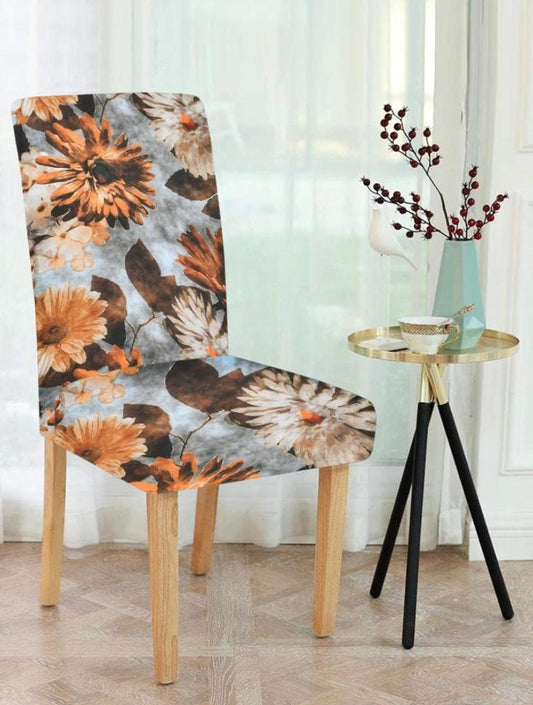 Trendily Premium Wrinkle-Free | Elastic Stretchable | Chair Cover Floral Blossom (CC-110)