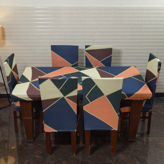 Trendily Premium Waterproof Matching Only Table Cover - Multicolor Prism (TC-017)