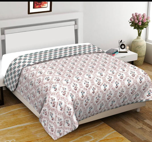 Colorful Reverseable Bedsheet/Blanket Dohar In 100% Pure Cotton Double bed size (BS-95)