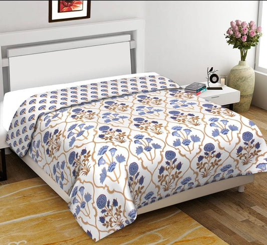Colorful Reverseable Bedsheet/AC Blanket Dohar In 100% Pure Cotton Double bed size (BS-98)
