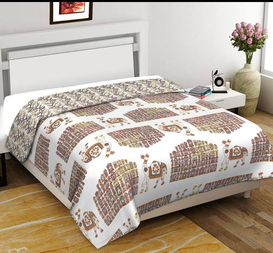 Colorful Reverseable Bedsheet/AC Blanket Dohar In 100% Pure Cotton Double bed size (BS-101)