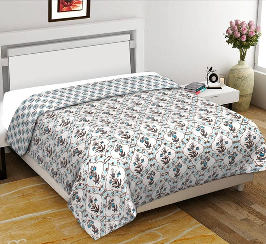 Colorful Reverseable Bedsheet/AC Blanket Dohar In 100% Pure Cotton Double bed size (BS-103)