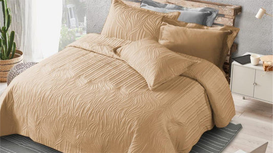 Trendily Elastic Fitted Bedsheet, Polycotton - Double Bed Size (1 Bed Sheet+2 Pillow Covers) (BS-003)