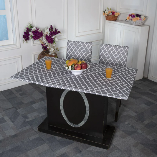Trendily  Premium Waterproof Matching Only Table Cover - Grey Tile (TC-012)