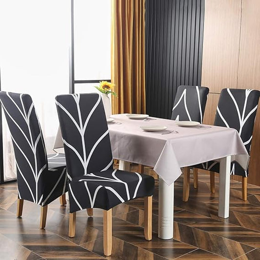 Trendily Stretchable Chair Covers Black Elegance (CC-101)