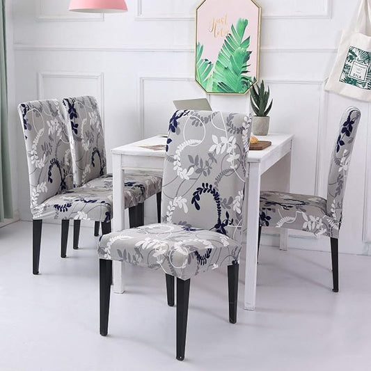 Trendily Premium Waterproof Matching Chair & Table Combo Grey Floral - (TCC-018)
