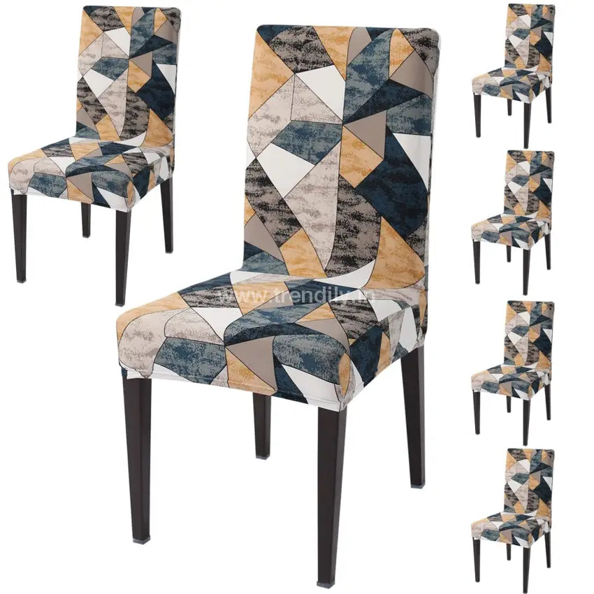 Trendily Spandex Printed Stretchable Chair Covers (Cc-076)