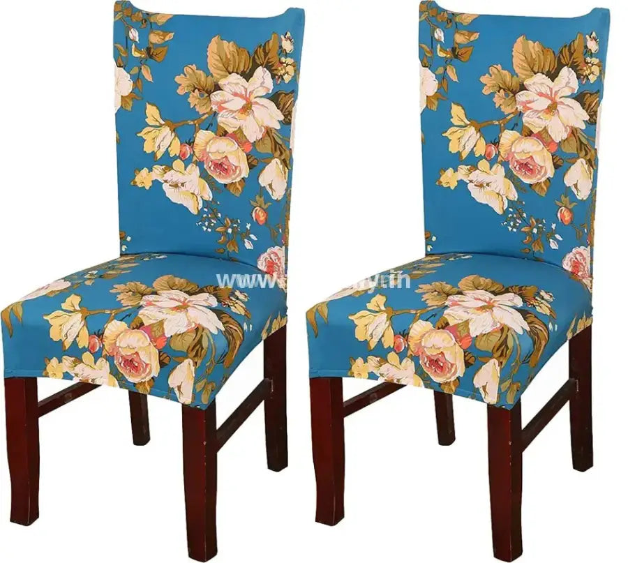 Trendily Stretchable Chair Covers Funky Teal