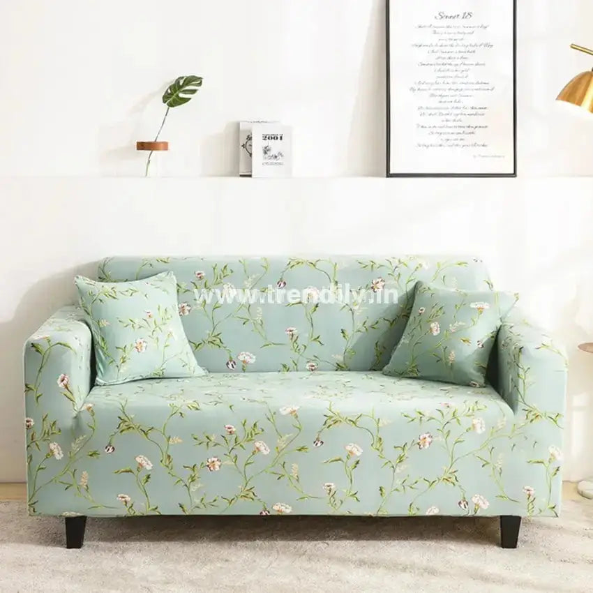 Trendily Trendize Exclusive Stretchable Sofa Cover Pastel Green / 1 Seater