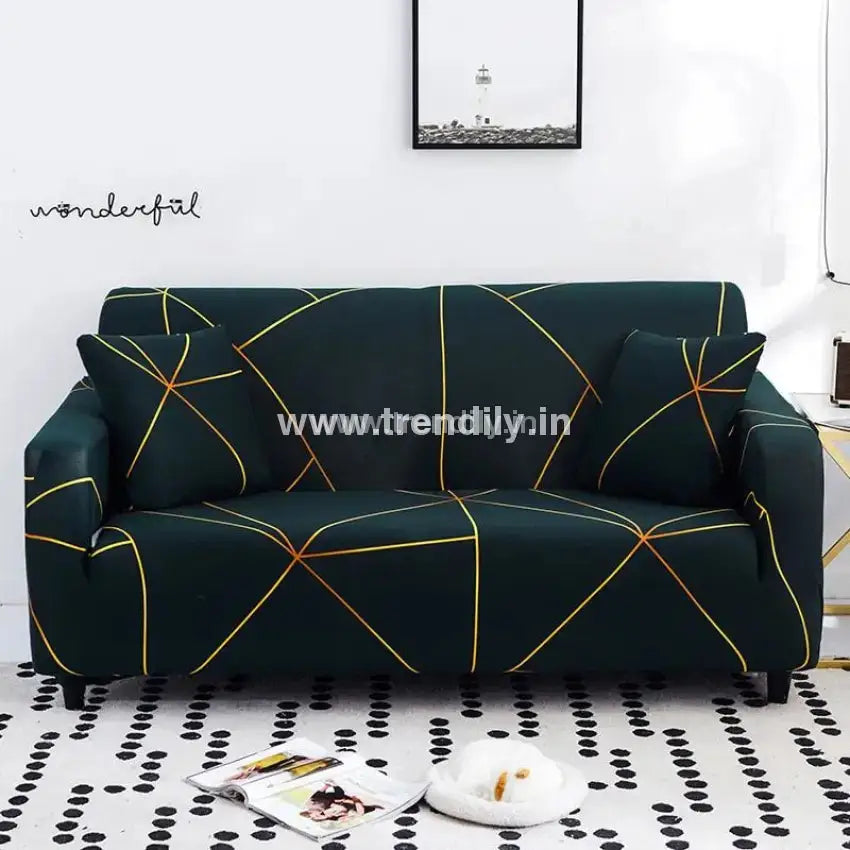 Trendily Trendize Exclusive Stretchable Sofa Cover Prism Gold / 1 Seater